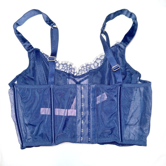 NWT Victoria's Secret Dream Angels Jeweled Unlined Embroidered Satin Corset SZ S - Picture 5 of 9